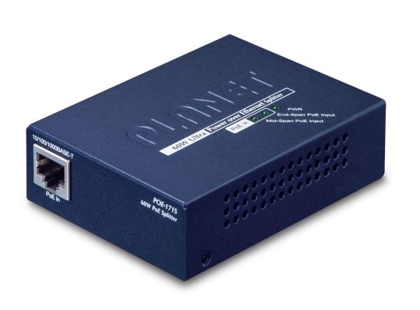 PLANET POE-171S - PoE fordeler - 56 V - 60 Watt