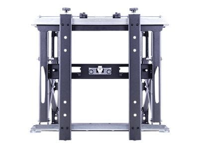 Multibrackets M Public Video Wall Mount Push HD - Monteringssett (veggmontering, saksearm, 8 låseknaster) - for flatpanel - jern - svart - skjermst...