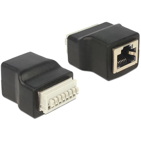 DeLOCK 65527, RJ45, Musta, Hopea