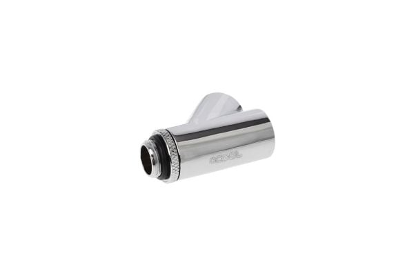 Alphacool Eiszapfen Y-kontakt 45° - G1/4 - tilkoblingsadapter for væskekjølingssystem - krom
