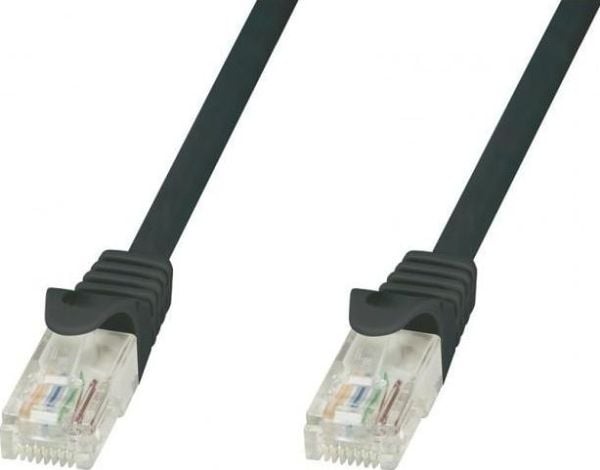 Techly ICOC CCA5U-005-BKT, 0,5 m, Cat5e, U/UTP (UTP), RJ-45, RJ-45, Sort