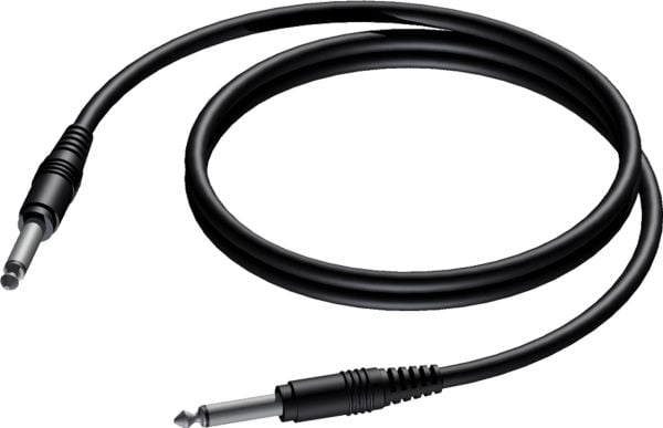 Adapter AV Procab Procab CAB600/1.5 6.3 mm jack male mono - 6.3 mm Jack male mono 1.5 meter