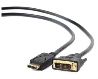 Cablexpert CC-DPM-DVIM - Näytön kaapeli - DisplayPort (han) til DVI-D (han) - 1.8 m - formet - sortti
