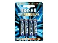 Maxell Super Alkaline XL LR03 XL - Batteri 4 x AAA - Alkaline