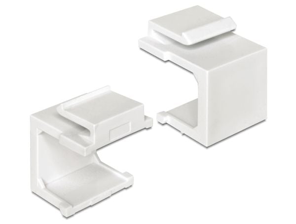 Delock - Modulinnlegshette - hvit (en pakke 4)