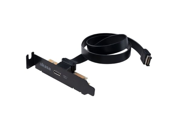 Akasa AK-CBUB37-50L - USB-panel - 20-stift USB 3.1-överdel (hane) till 24 pin USB-C (hona) - 50 cm - reversibla kontakter