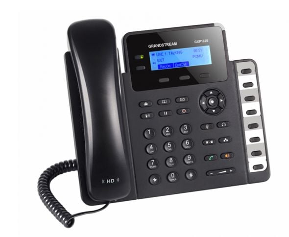 Grandstream GXP1628 - VoIP-telefon - 3-veis samtalekapasitet - SIP - 2 linjer