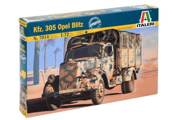 Italeri OPEL BLITZ, Military car model, Kokoamispakkaus, 1:72, Opel Blitz, Ei sukupuolirajoitusta, Muovi