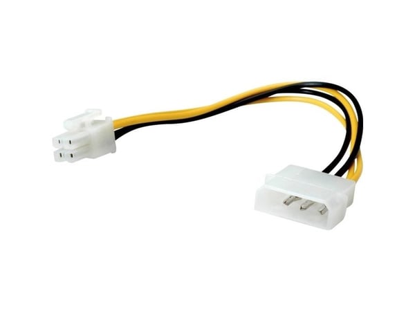 ROLINE 0.15m Molex 4p/ATX12V, Molex (4-pin), ATX (4-pin), 0,15 m, Hankjønn, Hunkjønn, Rett