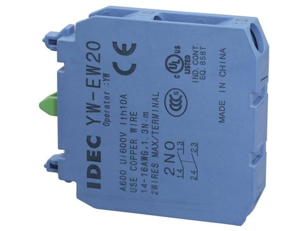 Idec YW-EW20 Kosketuselementti 2 x sluttekontakt Avainpää 240 V/AC 1 stk