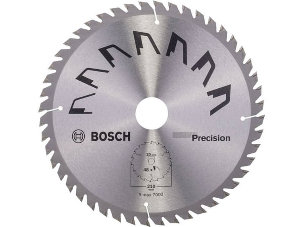 Bosch Precision sirkelsagblad 2609256B58 hardmetall 210 x 30 mm, 48 tenner/tomme, 1 stk