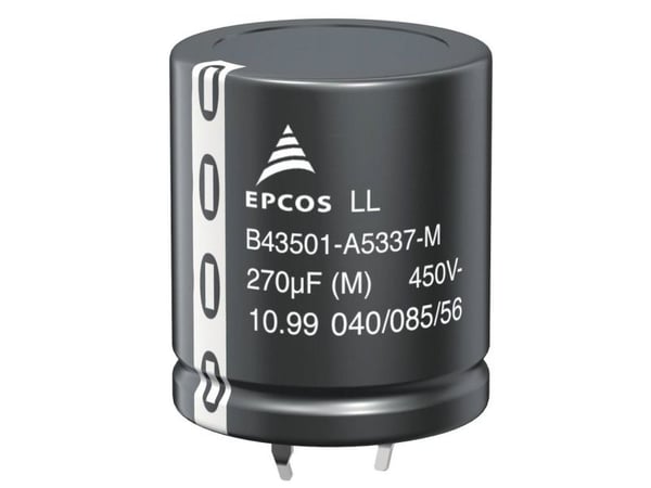 TDK B43501-A5476-M elektrolyttkondensator SnapIn 10 mm 47 µF 450 V/DC 20 % (Ø x H) 22 mm x 25 mm, 1 stk