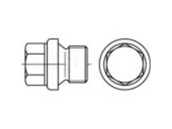 TOOLCRAFT TO-5449290 låseskruer M20 utvendig sekskant DIN 910 messing 25 stk