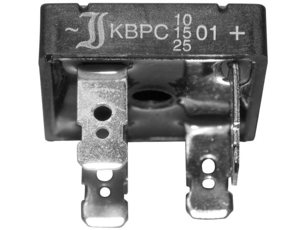 Diotec KBPC10/15/2501FP Siltatasasuuntaaja KBPC 100 V 25 A Yksivaiheinen