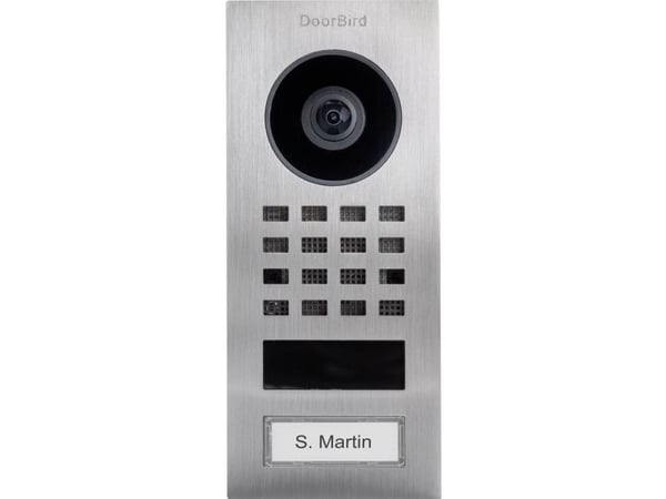 DoorBird D1101V IP video dørstasjon utenpåliggende rustfritt stål V4A (423866751)