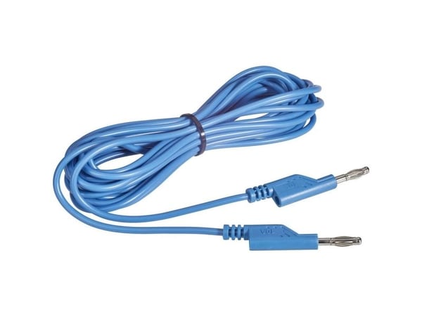 VOLTCRAFT MS5/BL Testijohto Teräliitin 4 mm Teräliitin 4 mm 5,00 m Sininen 1 kpl 1 kpl