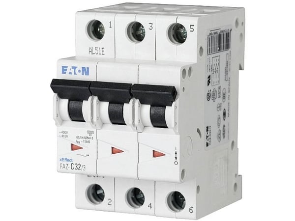 Eaton 278867 FAZ-C6/3 Ledningssikkerhedsafbryder 6 A 400 V/AC