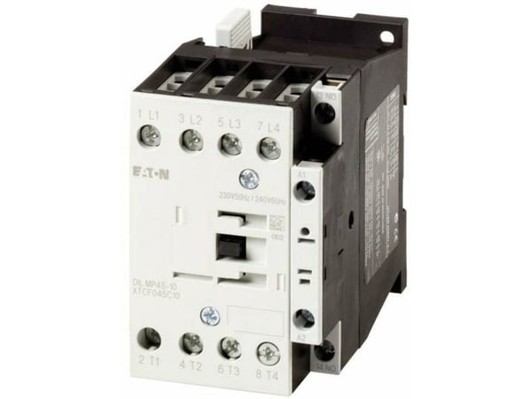 Eaton DILMP45-10(230V50HZ,240V60HZ), Kontaktori, Musta, Valkoinen, IP00, 58 mm, 138 mm, 85 mm