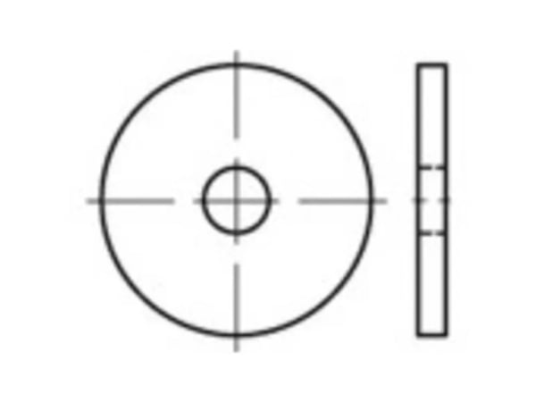 TOOLCRAFT 58 mm Rustfrit stål A2 1066650 25 stk 25 stk