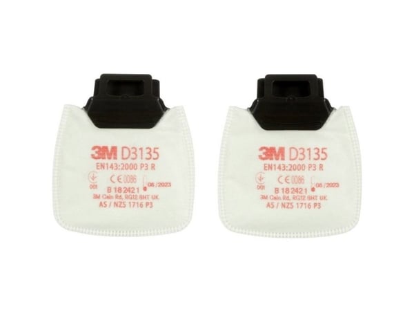 3M D3135 Secure Click hiukkassuodatin P3 R. 2 kpl