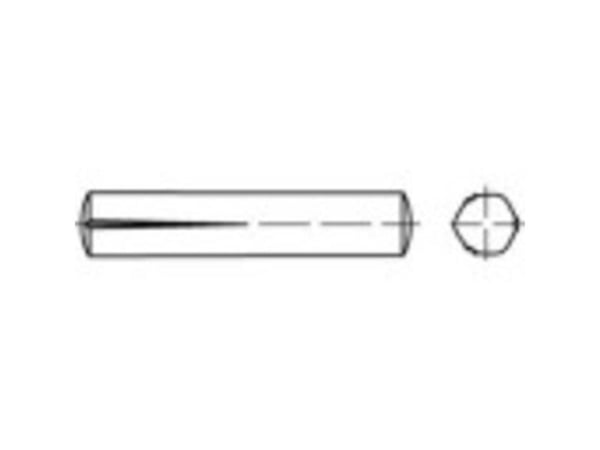 TOOLCRAFT 1066778 Spiker (Ø x L) 5 mm x 40 mm Rustfritt stål A1 100 stk