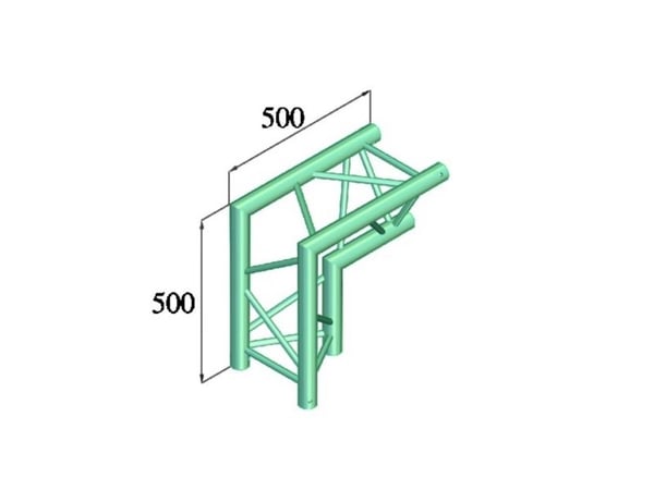 Alutruss TRILOCK 6082AC-25 3-punkts travershjørne 90°