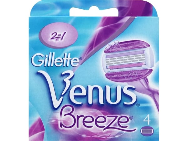 Gillette Venus Breeze - Patron for påfyllbar barberhøvel - hunn - 3 blad - 1.9 g (en pakke 4)