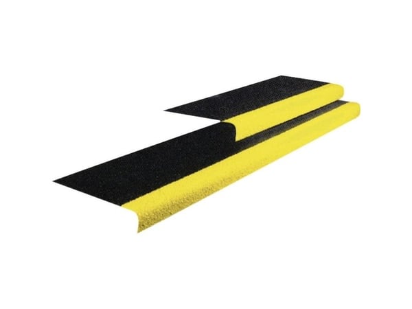 COBA Europe GRP010702S COBAGRIP® sklisikkert trappe-/trinnunderlag (L x B x H) 2 m x 345 mm x 5 mm sort/gul