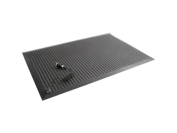 COBA Europe SE010001ESD ESD-matte til arbeidsplass 0,9 m x 0,6 m x 15 mm sort