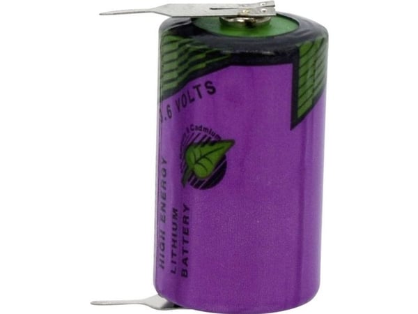 Tadiran-batterier SL 350 PR, 1/2 AA, litiumloddebatteri 3,6 V 1200 mAh, 1 stk
