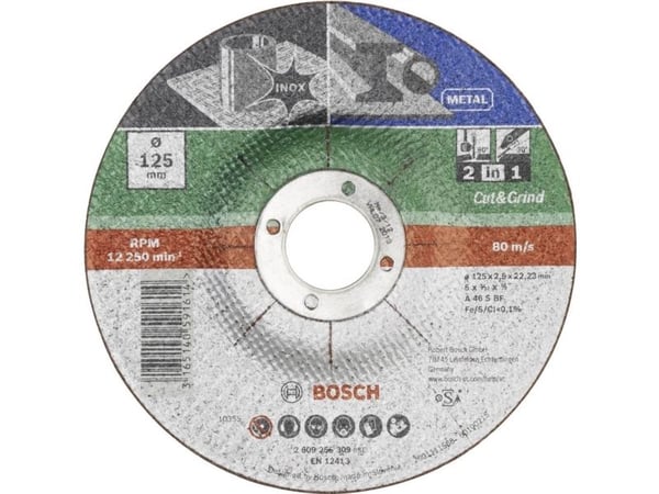 Bosch Accessories A 46 S BF 2609256308 skjære- og skrubbeskiver 115 mm 22.23 mm 1 stk