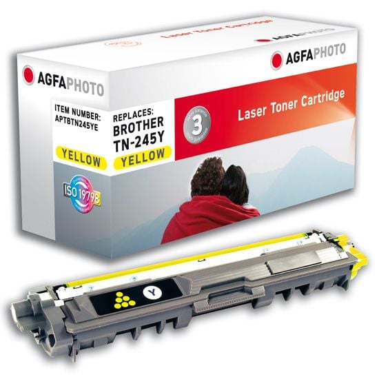 AgfaPhoto - Gul - kompatibel - tonerpatron (alternativ for: Brother TN245Y) - for Brother DCP-9015CDW, DCP-9020CDN, DCP-9020CDW, HL-3150CDW, MFC-91...