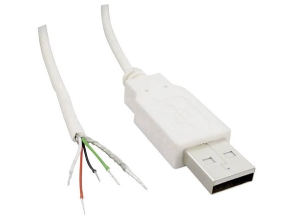 BKL Electronic 10080110, 1,8 m, USB A, USB 2.0, Valkoinen