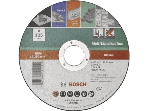 Bosch tilbehør ACS 60 V BF skjæreskive 125 mm 22,23 mm (1 stk) 2609256307
