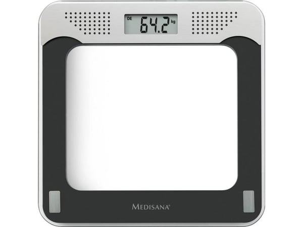 Medisana Digitaalinen henkilövaaka PS 425 Punnituskapasiteetti (max.)=180 kg Musta, harmaa, lasi (40448)