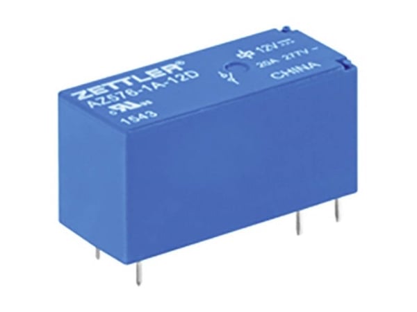 Zettler Electronics AZ576-1A-12D printrelé 12 V/DC 20 A 1x sluttekontakt 1 stk