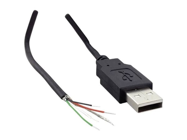 BKL Electronic 10080109, 1,8 m, USB A, USB 2.0, Musta