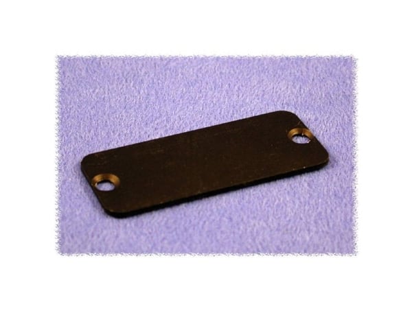 Hammond Electronics 1455KALBK-10 endplate (L x B x H) 1,5 x 78 x 43 mm aluminium sort 10 stk