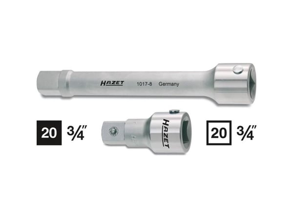HAZET 1017-3, Stikkontakt, 3/4", Metrisk, 1 hoder, 20 mm, 7,5 cm