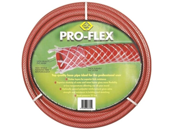 C.K Pro-Flex hageslange 50 m 19 mm (3/4") rød