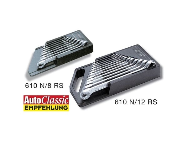 HAZET 610N/8RS, Kromivanadiini-teräs, Hopea, 6x7,21x22 mm, Hopea, 26 cm, 8 kpl