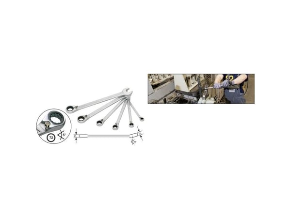 HAZET 606/6-1, 21,22,24,27,30,32 mm, Krom, Krom, 13°, 3,8 kg, 6 styck