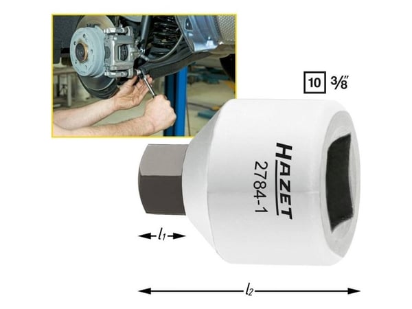HAZET 2784-1, Enkel enhet, Støpseladapter, 7,10 mm, 24 mm, 4 g, 1 stykker