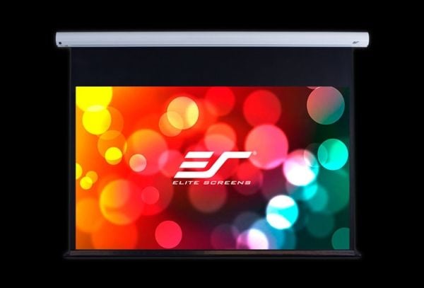 Elite Screens Saker Series SK110XHW-E12 - Projektorduk - takmontering, väggmontering - motoriserad - 230 V - 110" (279 cm) - 16:9 - MaxWhite FG - v...