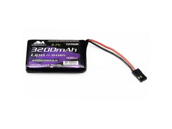 ArrowMax modellbygge sändarbatterier (LiPo) 3,7 V 3200 mAh Stick JR
