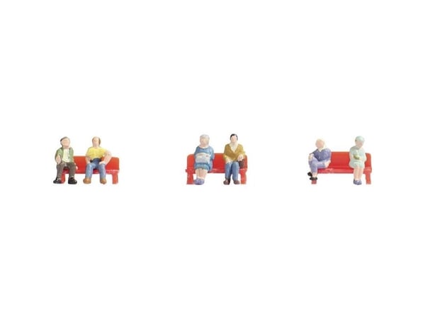 NOCH Sitting People, Z (1:220), Flerfarget