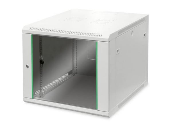 DIGITUS Professional Dynamic Basic Series DN-19 09U-6/6-EC - Skap - veggmonterbar - lysegrå, RAL 7035 - 9U - 19"