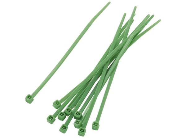 TRU COMPONENTS 1592779 kabelbindare 100 mm 2,5 mm grön 100 st