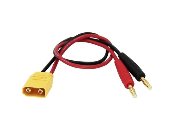 Reely ladekabel [2x 4 mm lamellkontakt – 1x XT90-kontakt] 30,00 cm (RE-6799044)