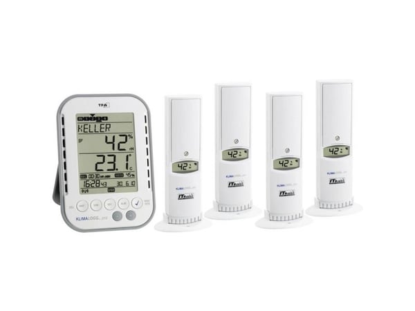 TFA-Dostmann 30.3039.IT, Grå, Vit, Inomhushygrometer, Inomhustermometer, Utomhushygrometer, Utomhustermometer, hygrometer, Termometer, hygrometer, ...